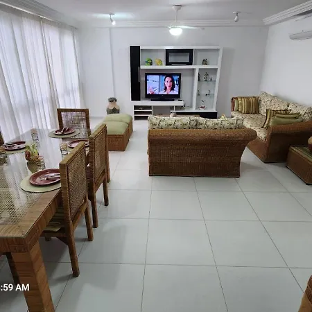 Apartamento Pe Na Areia Guaruja 3 Quartos 3 Banheiros Sala Cozinha Equipada Exterior photo