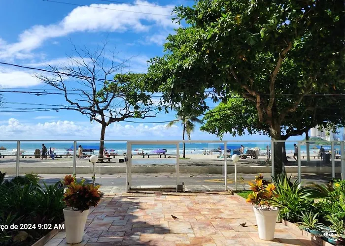 Apartamento Pe Na Areia Guaruja 3 Quartos 3 Banheiros Sala Cozinha Equipada